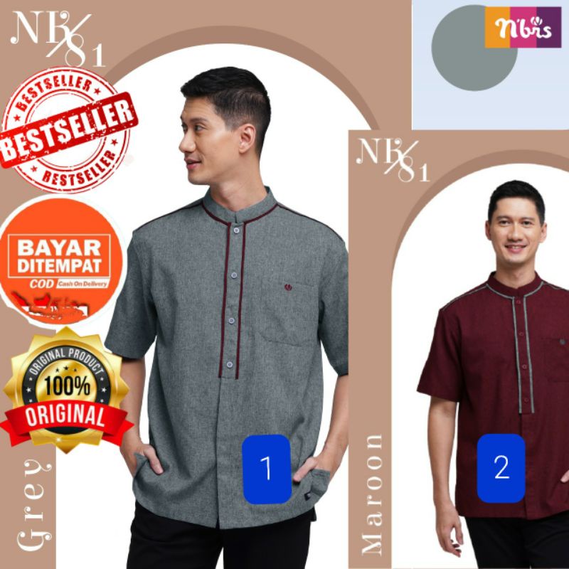 BAJU KOKO PRIA NIBRAS TERBARU 2021 COD BIG SALE TERMURAH ANAK REMAJA BAJU KOKO PRIA DEWASA LEBARAN