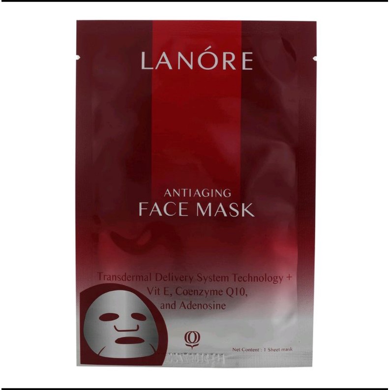 Lanore Face Mask Anti Aging / Masker Wajah Anti Aging