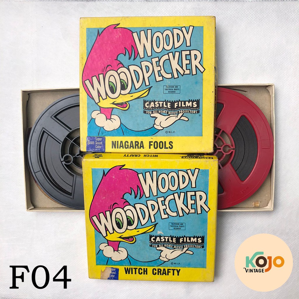 Film Proyektor Jadul Vintage Lawas Antik Retro Klasik Woody Woodpecker: Witch Crafty & Niagara Fools