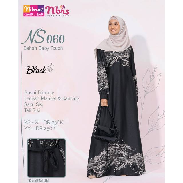 Gamis muslimah nibras NS 060