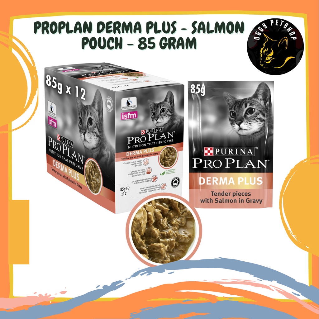 PRO PLAN ADULT DERMA PLUS (SALMON) POUCH 85gr | PROPLAN POUCH 85gr