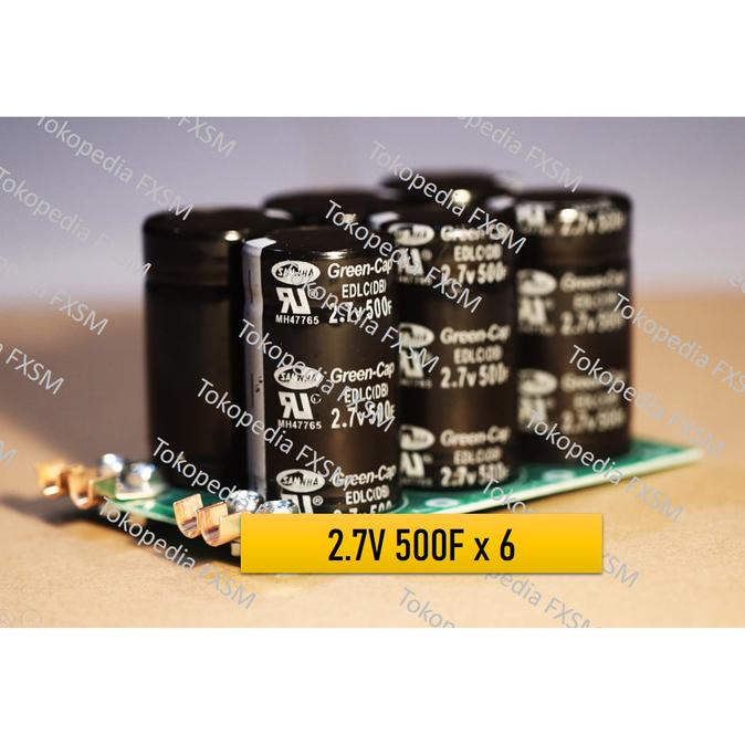 6 X 500F/2.7V - Super Farad Capacitor Kapasitor