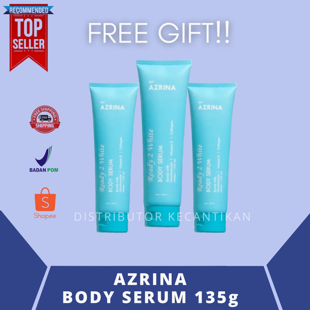 BARANG READY Azrina Ready 2 White Body Serum - azrina body lotion - body serum pemutih kulit
