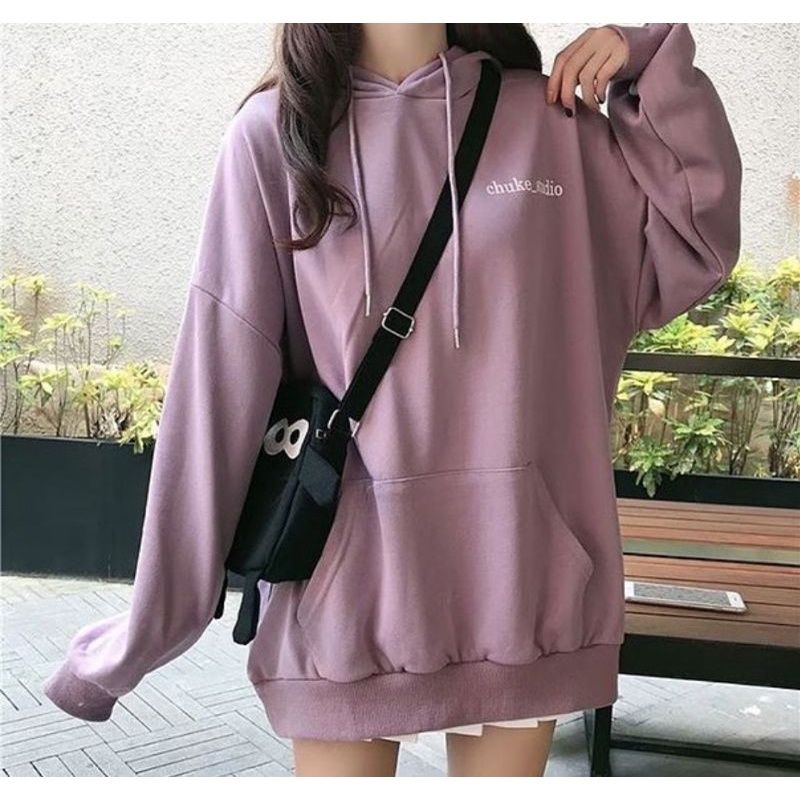 Chuke Studio Sweater Bordier Hoodie Oversize | Sweater Pria Wanita Oversize | Jaket Hoodie Korean Style Wanita Oversize