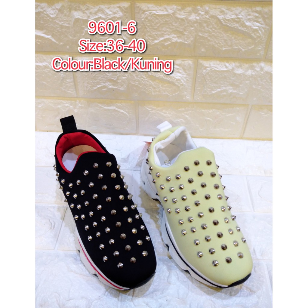 SOFIYA (9601-6) PINK,PUTIH,HITAM,KUNING/ SEPATU WEDGES WANITA