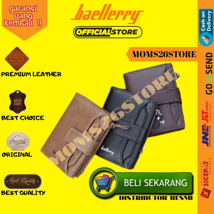 DOMPET BAELLERRY BAELERRY BAELLERY BALLERRY BALERRY BALLERY LIPAT KULIT FASHION PRIA COWOK MURAH