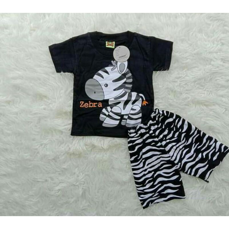 Setelan Baju bayi zebra josboy 0 sampai 1 tahun