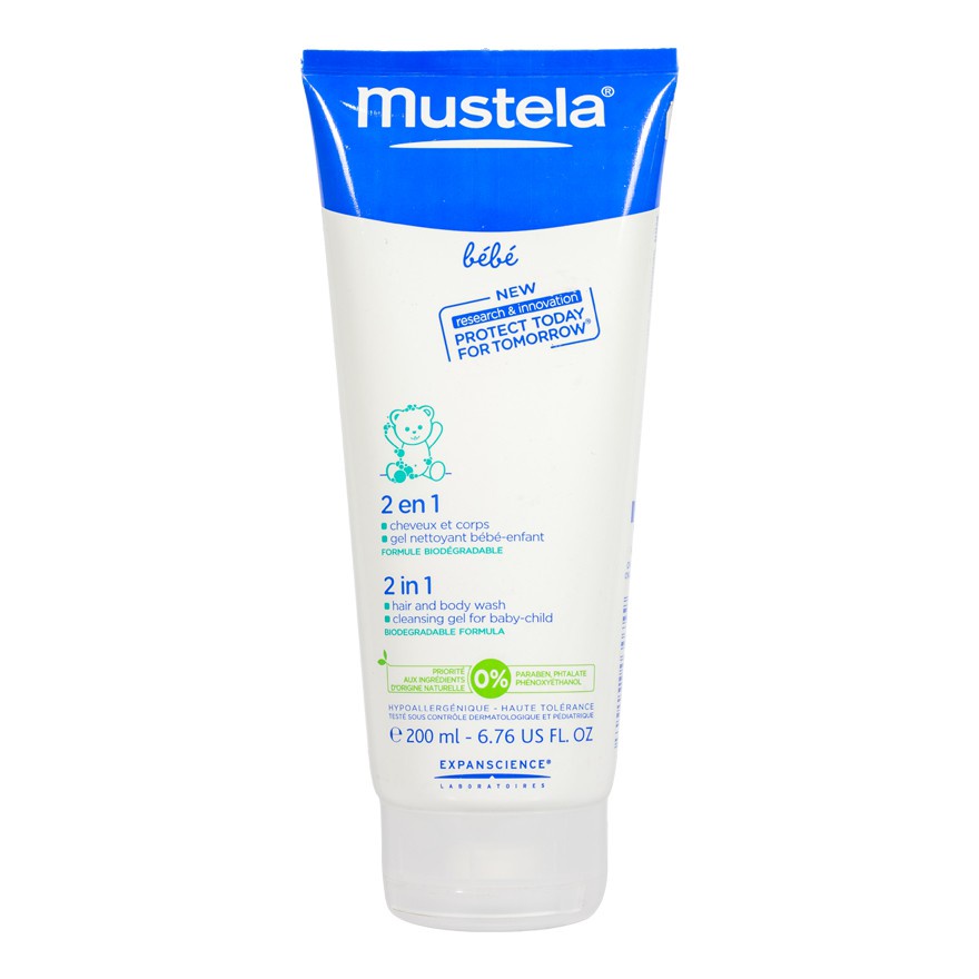 MUSTELA Baby 2 In 1 Hair &amp; Body Wash 200 ml