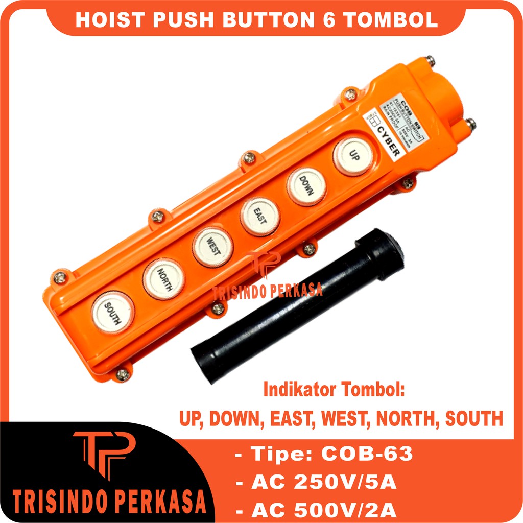 Hoist Push Button COB-63 6 Tombol