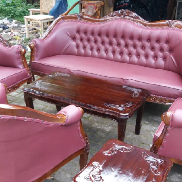 Kursi Tamu Jati " Louis "