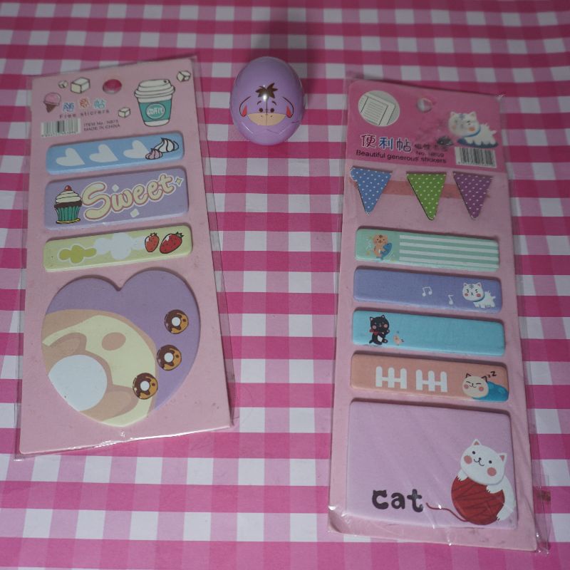 

Sticky Notes Lucu / Sticky Note Cat Kucing / Sticky Notes Gambar Kue / Memo Lucu