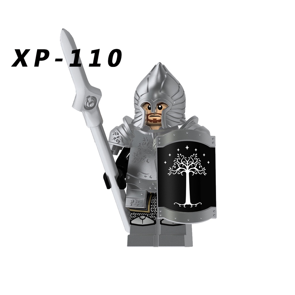 Mainan Balok Bangunsusun Model Lego Minifigures Bentuk Prajurit Lord of The Rings Untuk Anak KT1014 KT1015