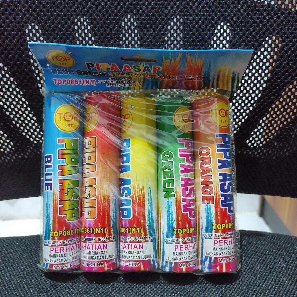 smoke bomb pipa asap bom asap 60 detik pack isi 5