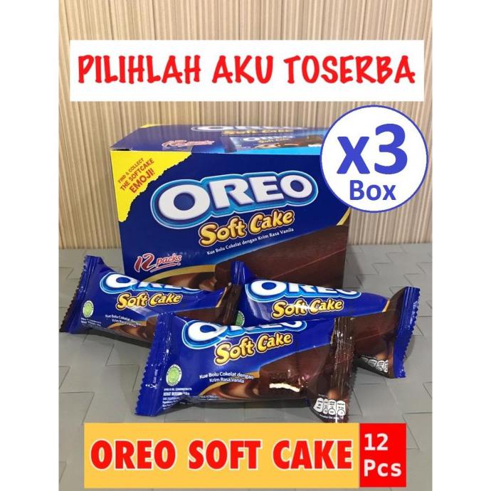 

OREO SOFT CAKE BOLU COKELAT 16 GR - 1 BOX ISI 12 PCS ( HARGA 3 BOX )