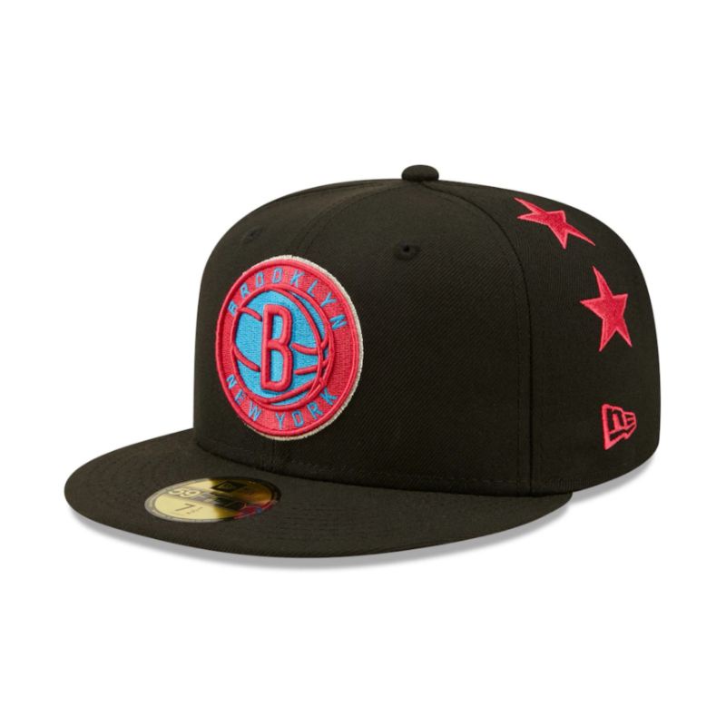 Topi New Era Cap Brooklyn Nets All Star Game Starry 59Fifty Fitted Hat Original