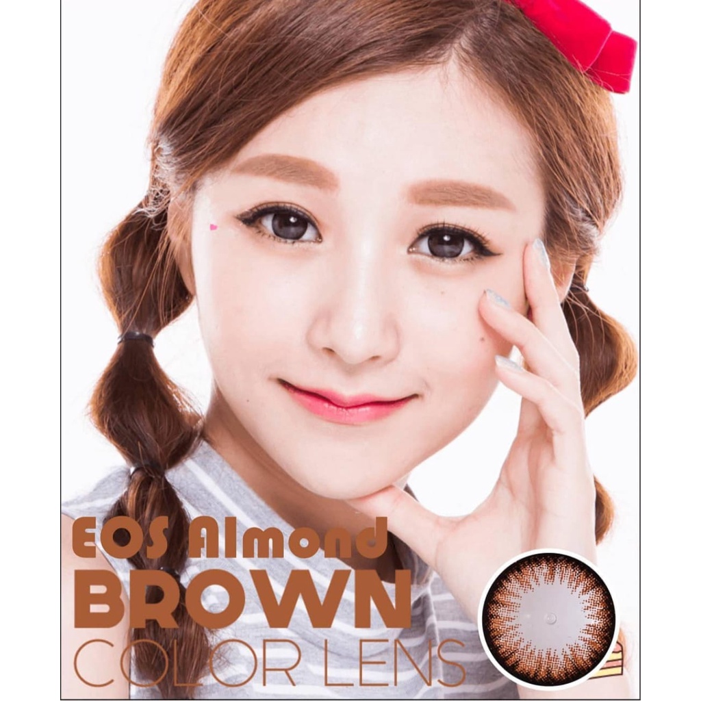 SOFTLENS EOS ALMOND BROWN BY FUZZY (-0.50 S/D -10.00)