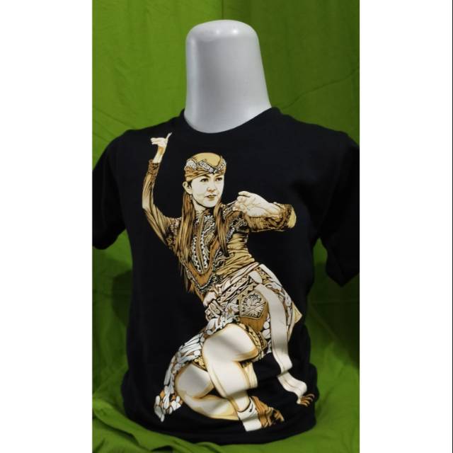 Kaos Sablon Anak jathil Reog Ponorogo / Kaos Jathil anak Wanita / Kaos Budaya Indonesia