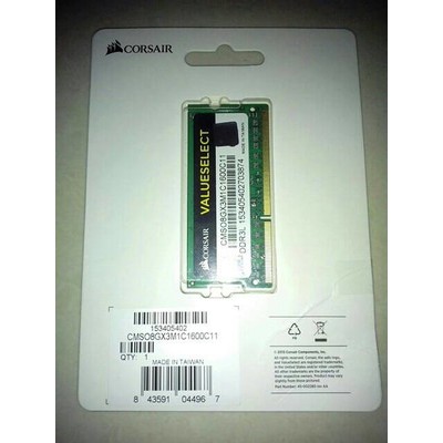 Memory RAM Corsair Laptop 8GB DDR3L PC12800