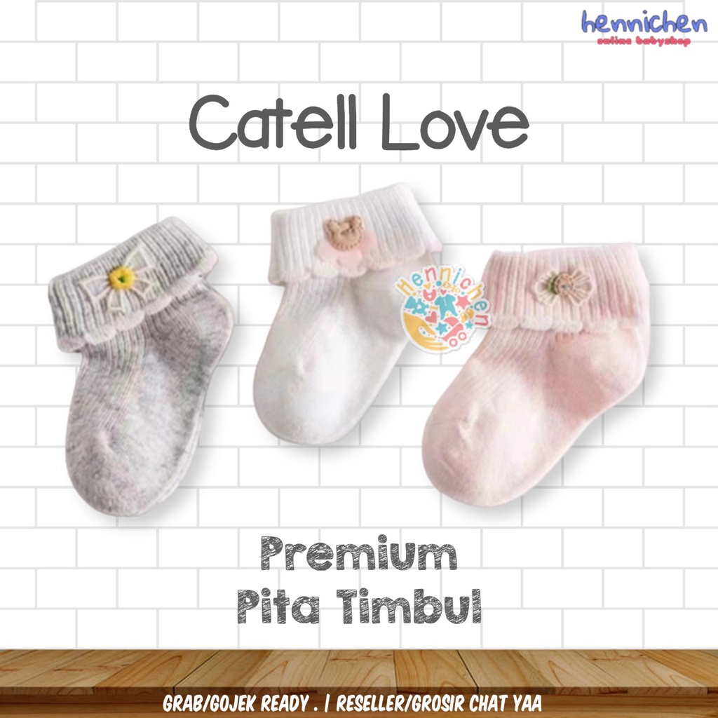 BANYAK MOTIF CATELL CATTLE CATTEL LOVE KAOS KAKI RENDA BAYI KAOS KAKI BAYI TEBAL RAJUT 1 PASANG LUCU