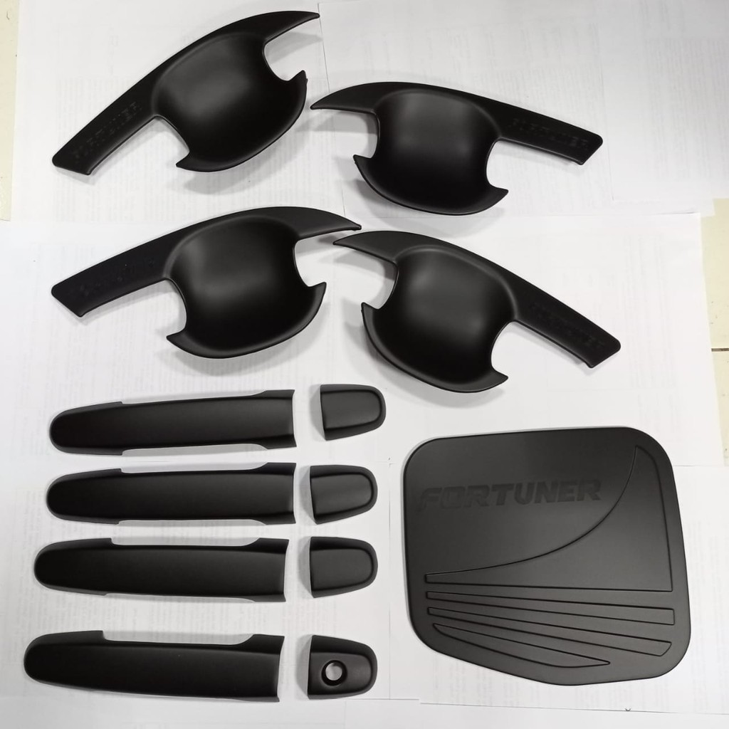 paket outer handle + tank cover all new fortuner hitam