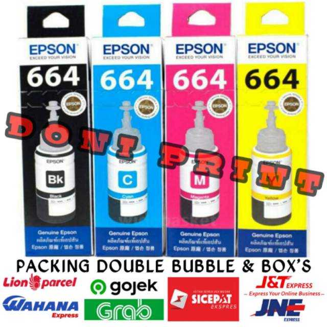 TINTA EPSON 664 SERIES L100/L110/L120/L200/L220/L300,L310,L350,L355,L360,L365,L380,L385,L405,L1300-8