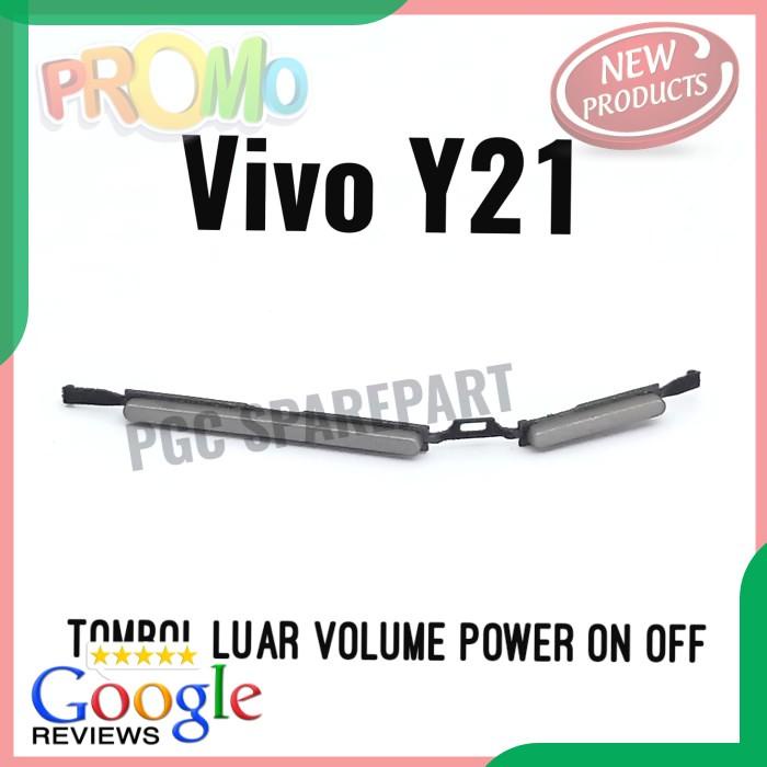 SPAREPART HP TOMBOL 1 SET VOLUME POWER ON OFF VIVO Y21 BUTTON CASING TERLENGKAP