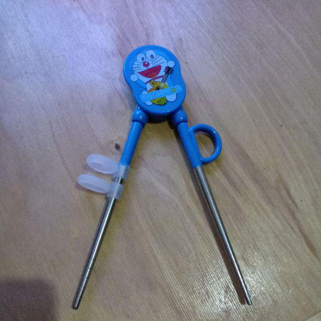 Sumpit Desain Kartun Bahan Stainless Steel Untuk Latihan Anak Balita