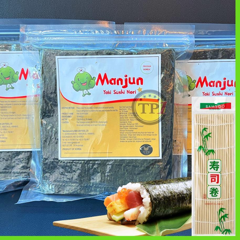 

Model baru - Manjun Yaki Nori 50 pcs SUSHI SEAWEED RUMPUT LAUT Korea 팝