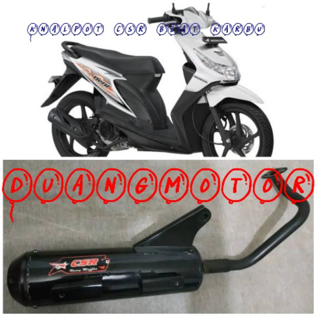 Knalpot bobokan racing adem mber beat karbu merek csr