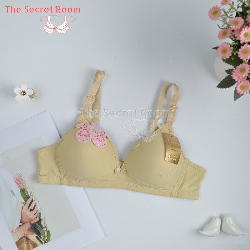 TALLY BRA BH 8145 | CUP B | TANPA KAWAT | KAIT 3 | BUSA TIPIS | SIZE 36-42
