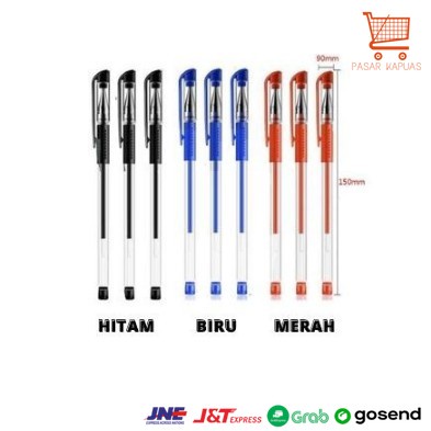 

[ COD ] Pena Gel Mimi 0.5mm International Standard Pulpen Gel Mimi Import Murah / pen hitam murah import