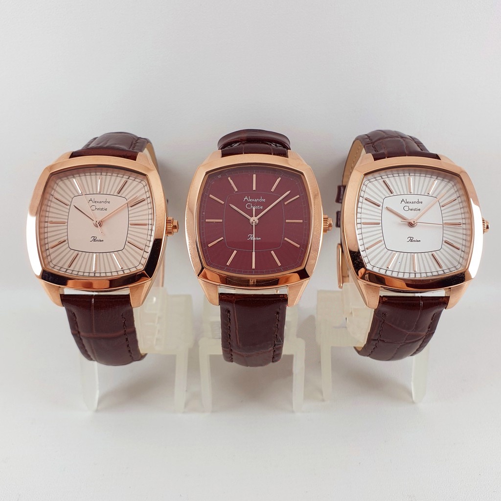 [ORIGINAL 100%] JAM TANGAN WANITA ALEXANDRE CHRISTIE AC 2884 AC2884 LEATHER KULIT GARANSI RESMI 1 TA