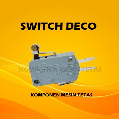 Microswitch DECO untuk Komponen Mesin Tetas Telur