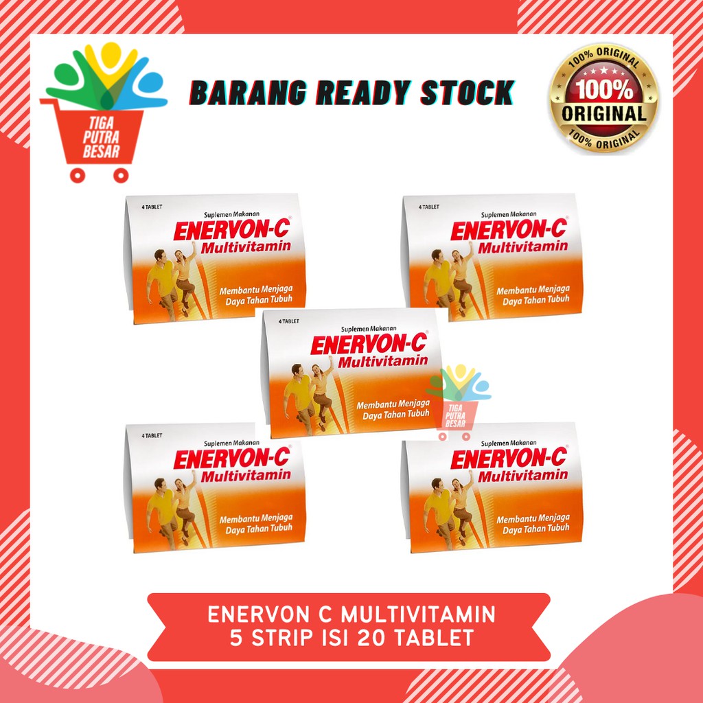 ENERVON C MULTIVITAMIN 500Mg PAKET 5 STRIP ISI 20 TABLET