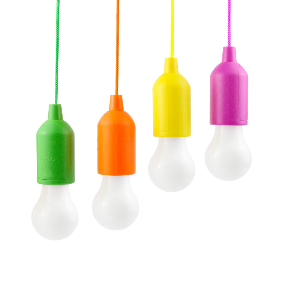 Lampu Hanging / Lampu Warna-Warni  Lucu / Portable LED Pull Cord light Bulb Outdoor Garden Camping