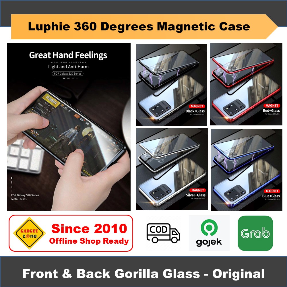Samsung S20 / S20 Ultra - Casing Luphie Magnetic Front Back Glass Case