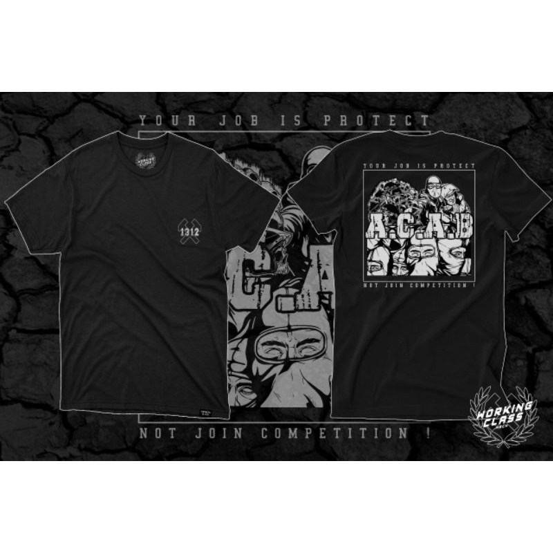 T-shirt  "ACAB 1312" BLACK