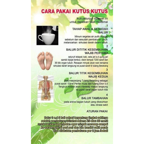 (BISA COD) PAKET 6 BOTOL MINYAK KUTUS KUTUS ORIGINAL TAMBA WARAS / KUTUSKUTUS