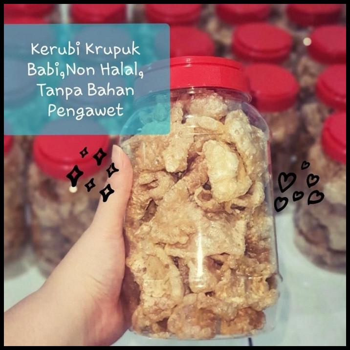 

Kerubi Kerupuk Kulit Babi - Krupuk Rambak Rejeki Laris Tanpa Pengawet