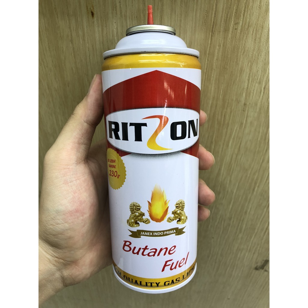 GAS RITZON 230gr/ REFILL ISI ULANG KOREK GAS BUTANE