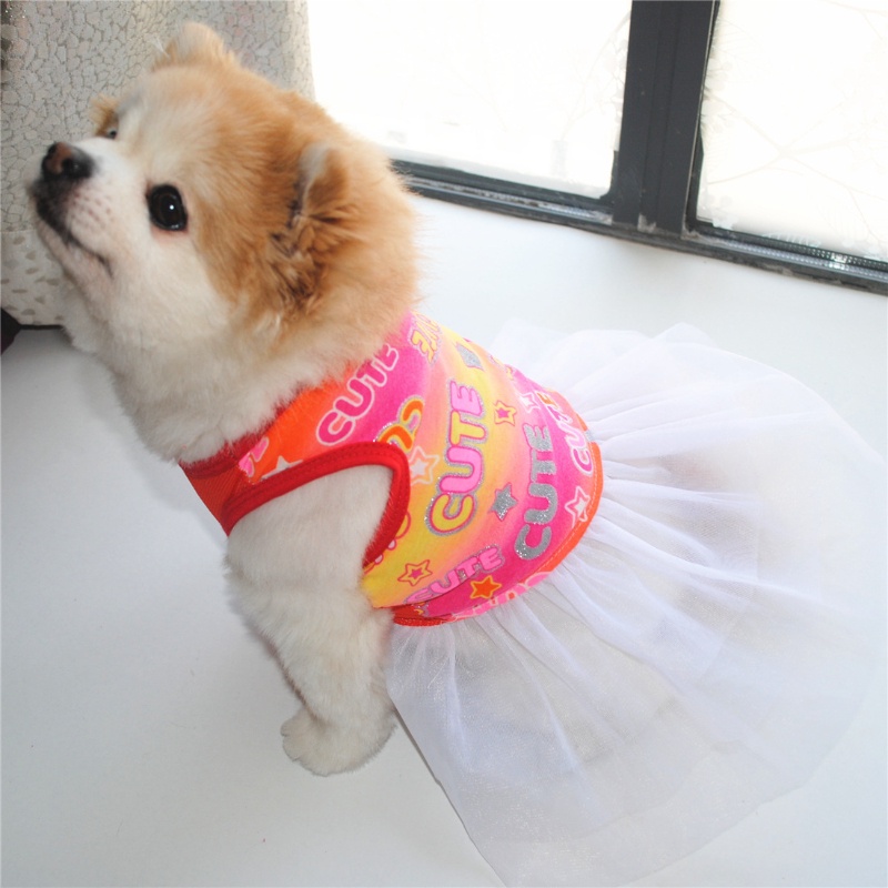 Dress Anjing Peliharaan Ukuran XS-L Untuk Musim Panas