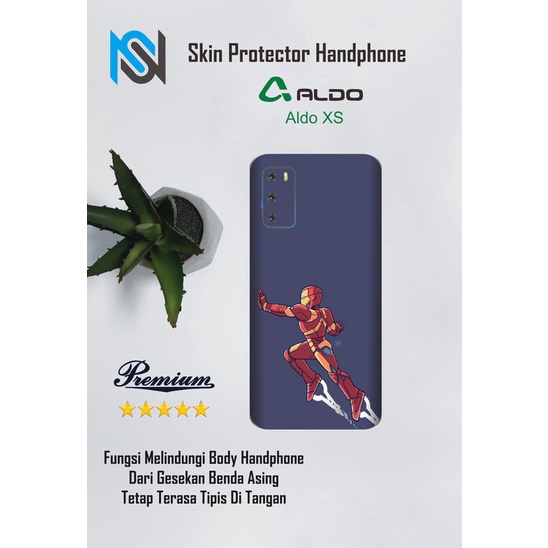 Isi 2pcs Garskin Hp Aldo XS Motif Anime Free Custom Motif (Bisa COD)