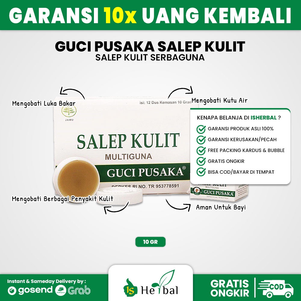 Guci Pusaka Salep Kulit 10 gr - Salep Multiguna Original 100%
