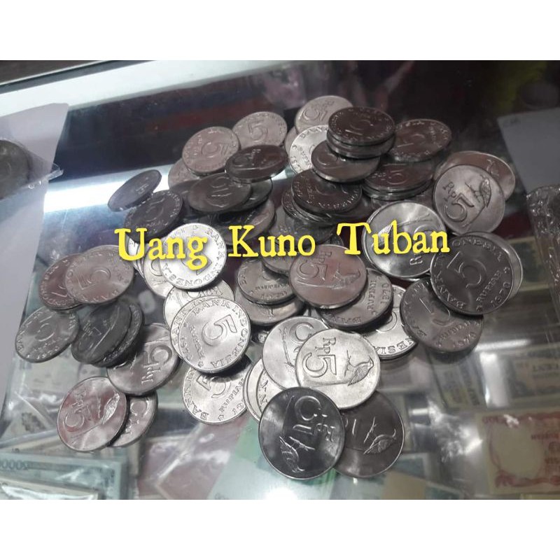 UANG KUNO 5 RUPIAH BURUNG TAHUN 1970