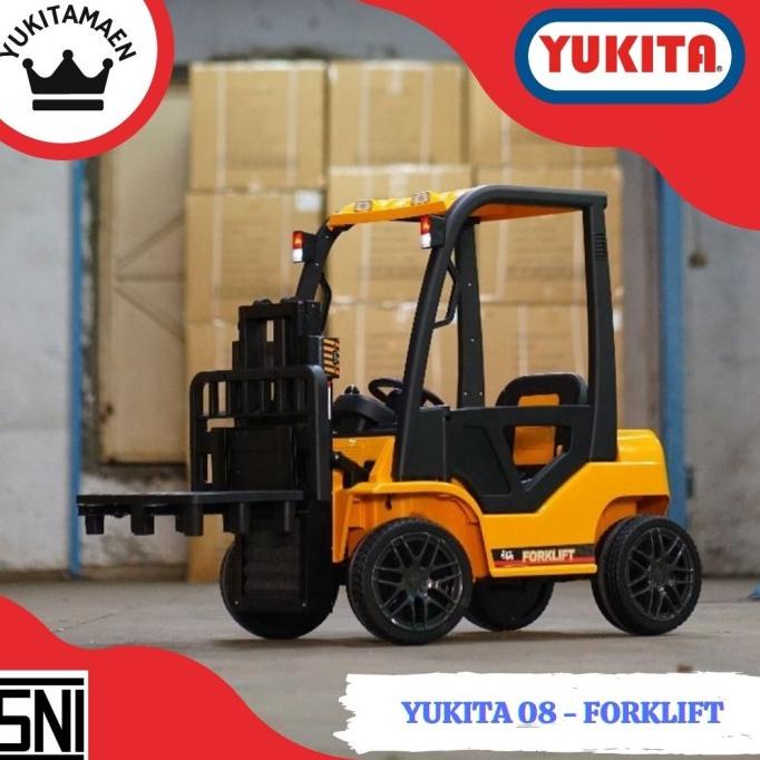 Maenan Anak Mobil Aki Yukita 08 Forklift 12V MP3 dan USB - Mainan Anak