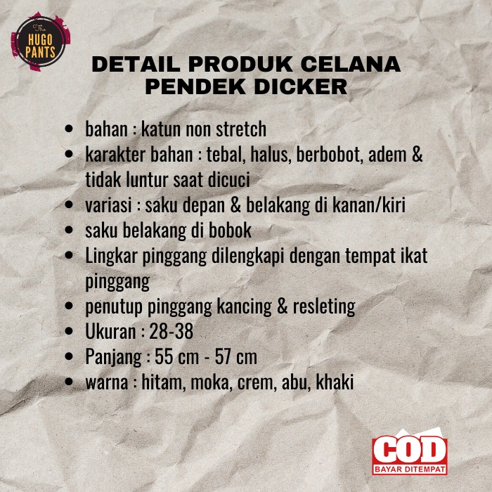 DICKER CELANA PENDEK CHINO DISTRO JUMBO PRIA CELANA PENDEK SURFING CHINO PRIA ARMY BAHAN KATUN