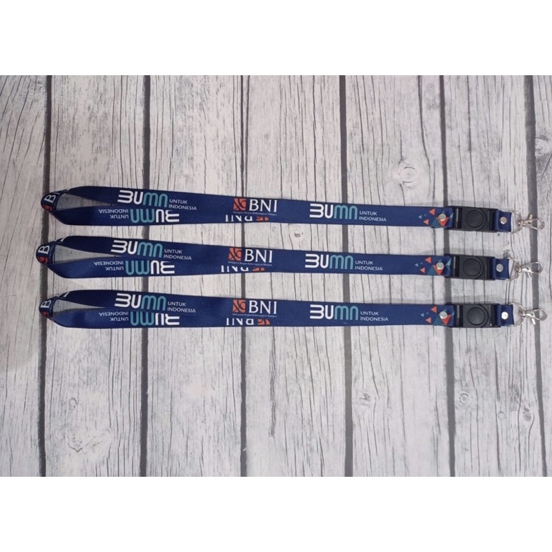 

Lanyard BNI Bank Negara Indonesia / Lanyard BNI BUMN Perfect Design