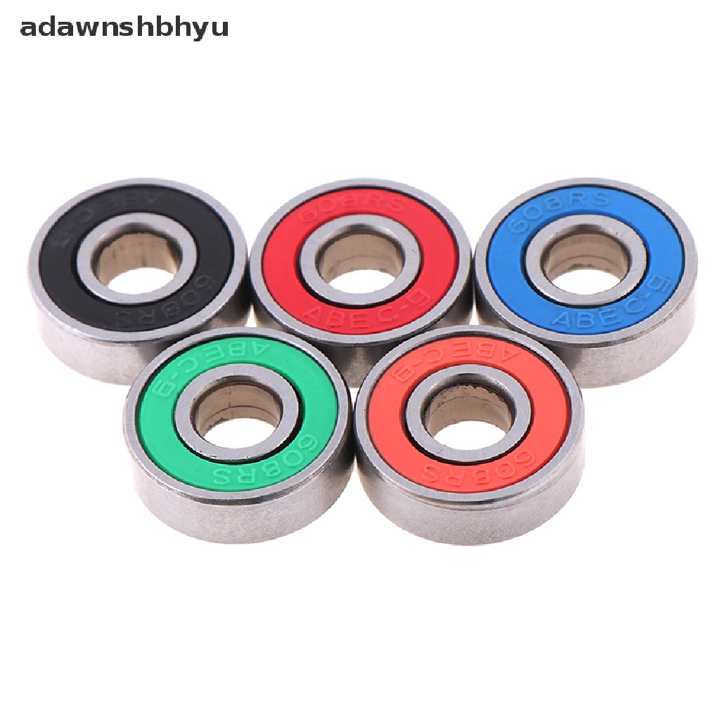 Adawnshbhyu 5Pcs ABEC-9 608RS skateboard scooter Roda roller sealed ball bearings