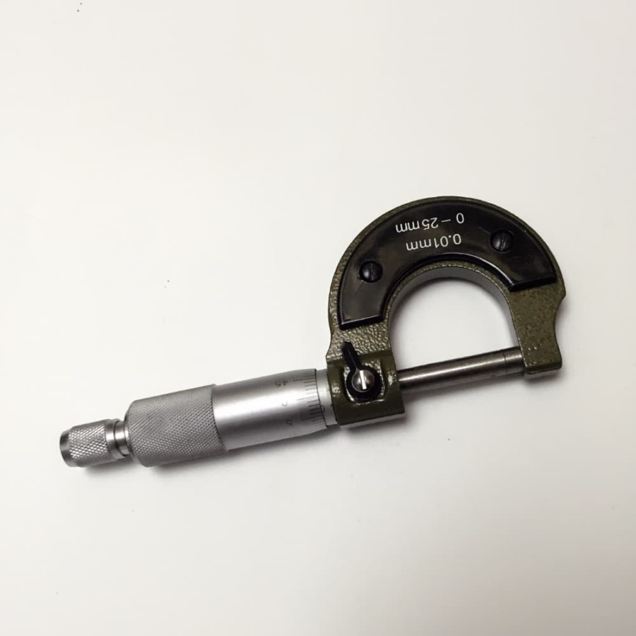 Micrometer 0-25mm 0.001mm - Silver Black