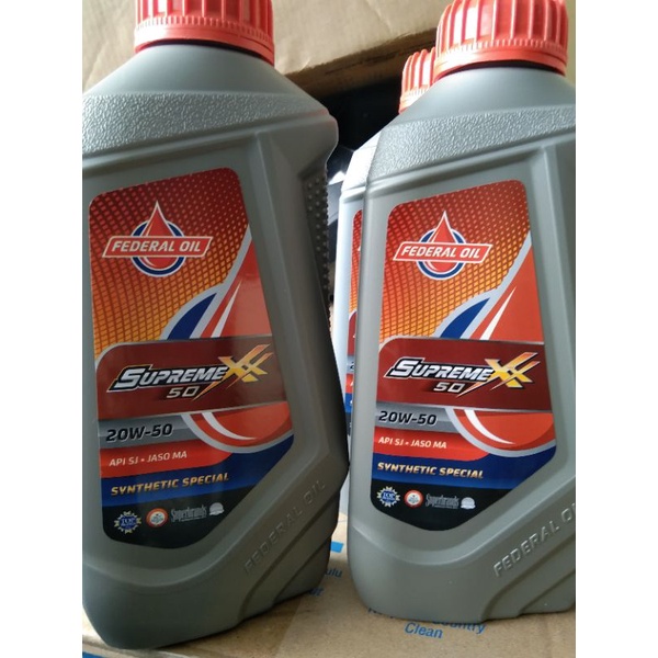 OLI FEDERAL OIL SUPREME XX SAE 20W-50 AI SJ JASO MA ISI 800ML